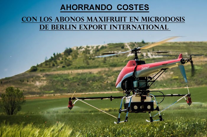 Aplicación con dron